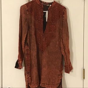 Soft Surroundings copper tunic top size XS